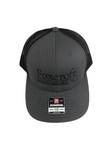 Trucker Hat Foxcroft Middleburg VA Charcoal/Black or Green/White