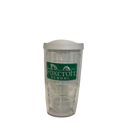 Tervis with White Lid Green Patch
