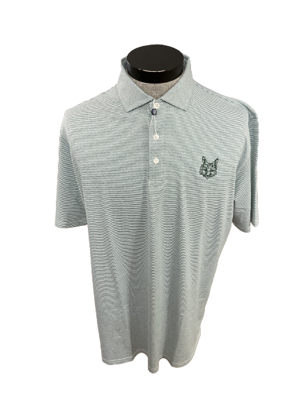 Holderness & Bourne Polo Green/White Stripe