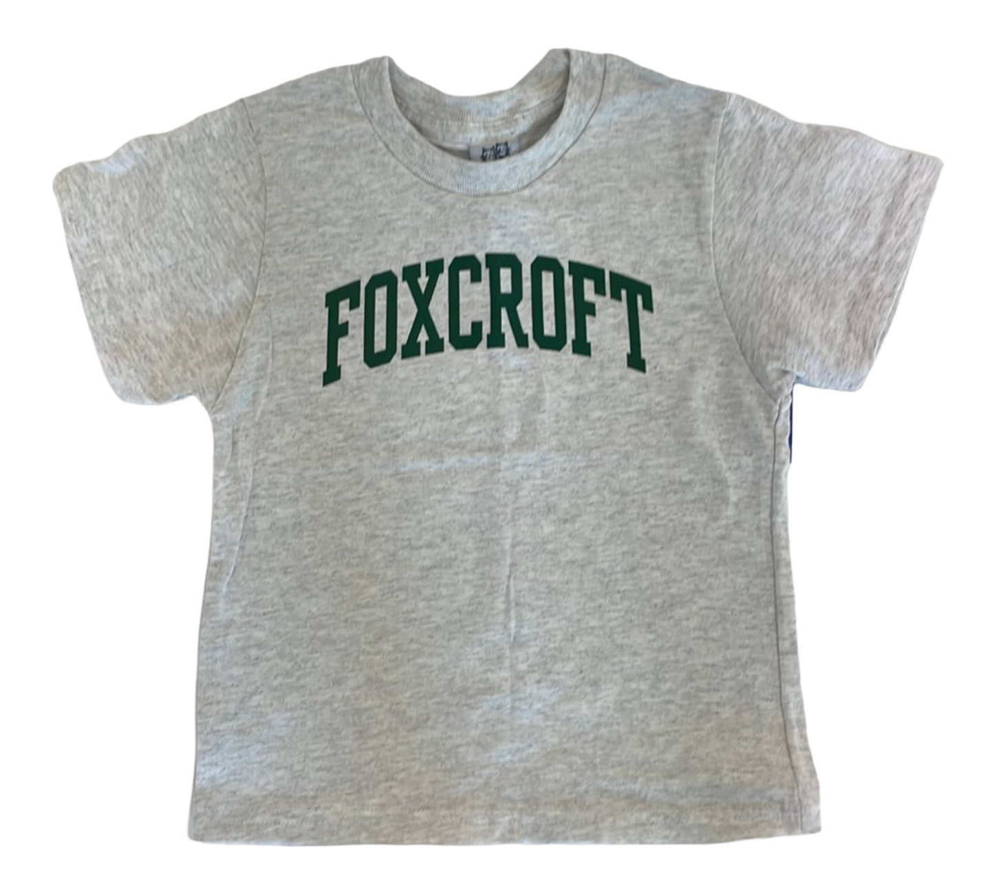 Toddler Tshirt Foxcroft Logo White or Ash Grey