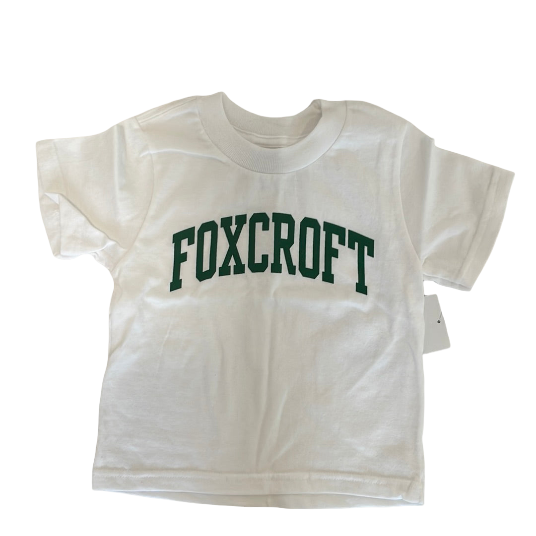 Toddler Tshirt Foxcroft Logo White or Ash Grey